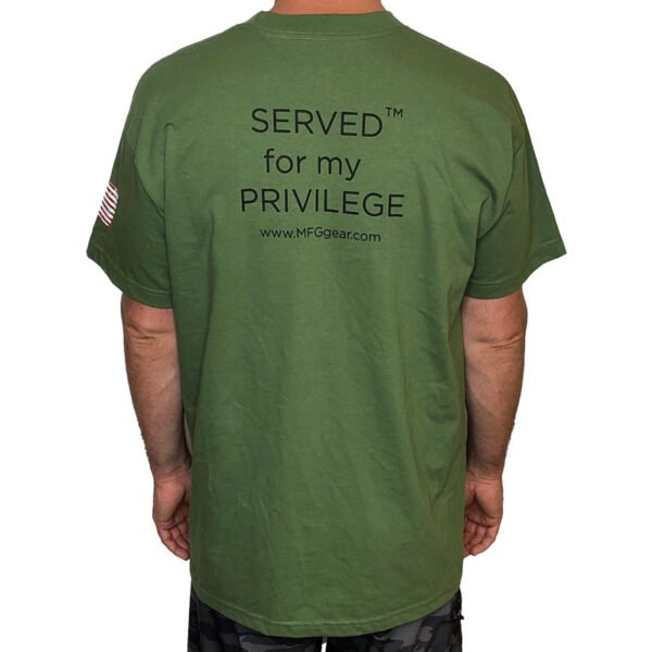 Served for My Privilege - Green - Silhoeutte